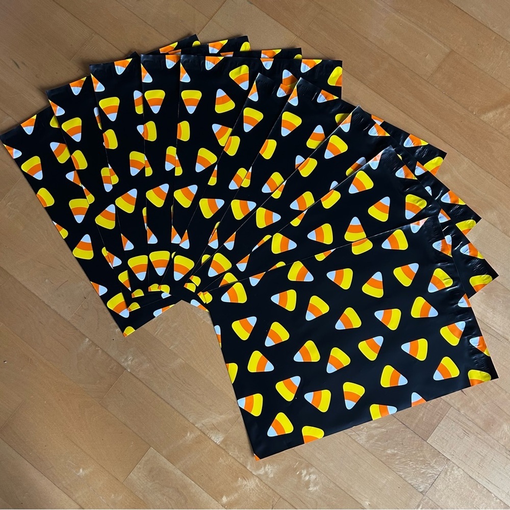 10 Count - 10x13 Polymailers (CANDY CORN) - Picture 7 of 10